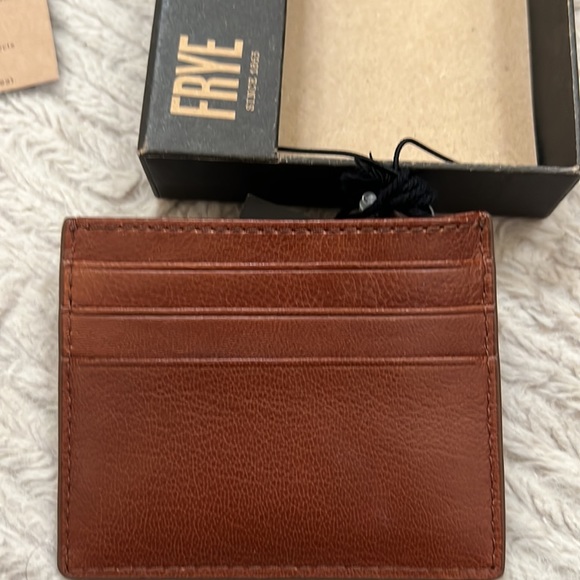 Frye leather card case wallet in cognac New - Picture 8 of 16
